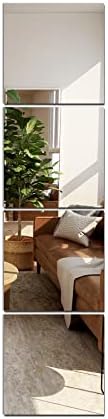 TRAHOME Home Gym Mirror Tiles for Wall, 12"x12"x4PCS Full Length Mirror by TRAHOME