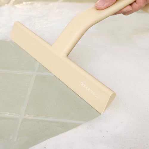 dancemoon JustHang Shower Squeegee with Built-in Hook, 10'' Sand Beige - Image 6