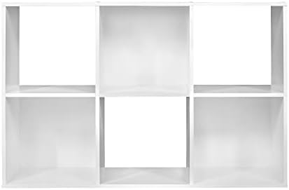 ClosetMaid Cubeicals 6 Cube Storage Shelf Organizer Bookshelf, Stackable, Vertical or Horizontal, Easy Assembly, Wood, White Finish - Image 4