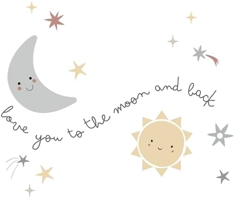 Bedtime Originals Little Star Celestial Moon & Stars Wall Decal/Stickers by LambsIvy