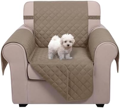U-NICE HOME Reversible Oversized 28''Chair Covers, Taupe/Taupe by U-NICEHOME