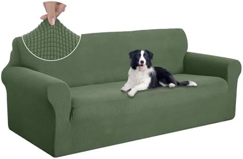 U-NICE HOME Oversized Stretch Couch Cover Slipcover, Loden Frost by U-NICEHOME
