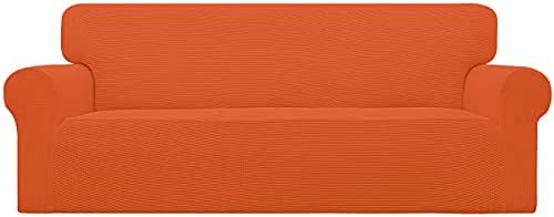 Easy-Going Stretch Couch Covers for Sofa Washable Large Orange by Easy-Going