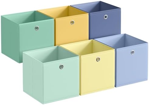 SONGMICS Storage Cubes, Set of 6 Odorless Foldable Storage Boxes by Unknown