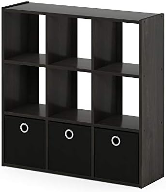 Furinno Simplistic 9 Cube Storage Organizer, Bookcase Shelf, Espresso - Image 7