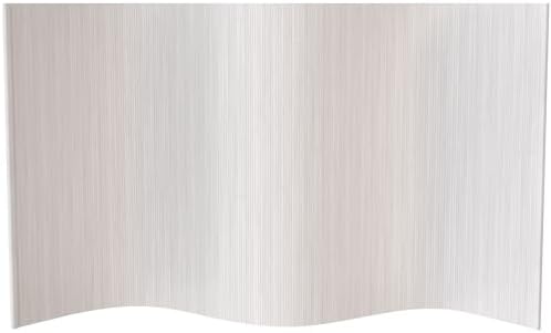 Red Lantern 4 ft. Short Bamboo Wave Screen - White by RedLantern