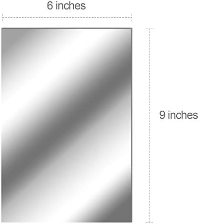 Zonon 10 Pieces Flexible Mirror Sheets Self Adhesive,6 X 9 Inches - Image 6