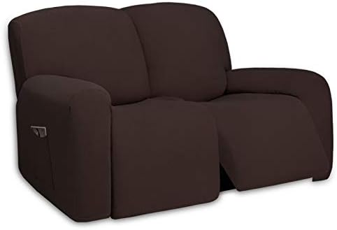 PureFit Super Stretch Loveseat Recliner Sofa Couch Cover with Pocket by PureFit