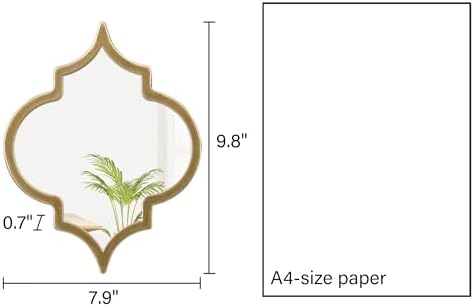 Vintage Oval Small Gold Mirror 8 X 10 Inch, Set of 3 - Image 2