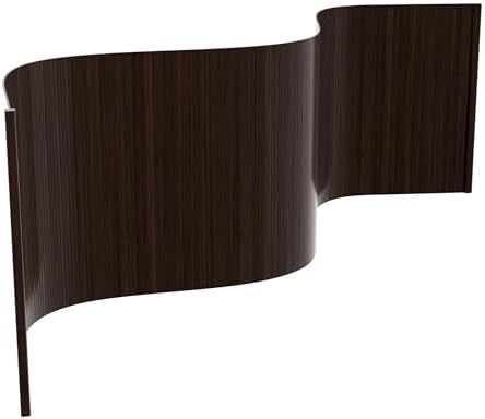 Red Lantern 2 ft. Short Bamboo Wave Screen - Dark Mocha by RedLantern