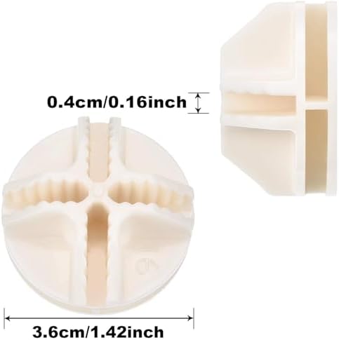Jovitec 32 Pieces ABS Cube Connectors for Wire Storage Organizer, White - Image 4