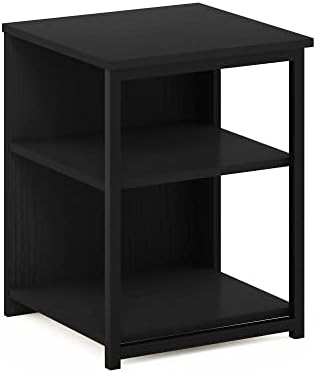 Furinno Camnus 3-Tier Metal Frame Side Table, Open Shelf, Dark Americano - Image 5