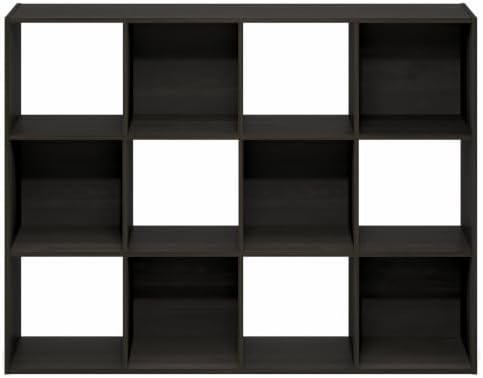 Furinno PELLI Book Shelf, 12-Cube Bookshelf, Cube Storage Organizer Bookcase, 11.7 x 47.6 x 36, for Living Room, Bedroom, Home Office, Espresso - Image 6