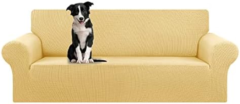 KEKUOU Stretch Oversized Couch Covers for Sofa Slipcover,Champagne by KEKUOU