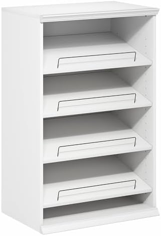 Furinno FANO Shoe Rack, 4-Tier Shoe Organizer, Closet Shoe Shelf with Angled, Adjustable Shelves, Stackable Shoe Storage, 15.9 x 23.6 x 36.2 for Wardrobe, Bedroom, Living Room, White - Image 6
