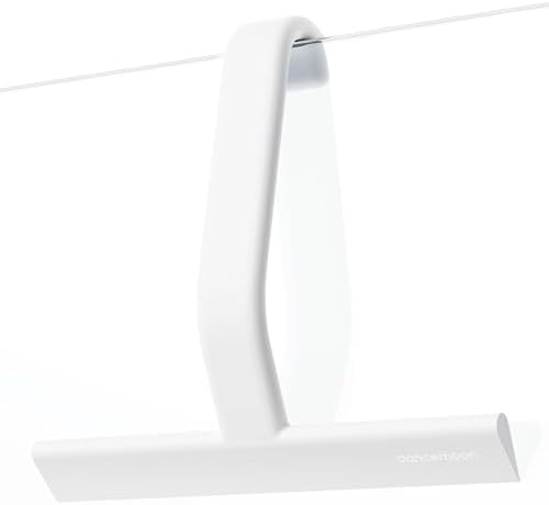 dancemoon JustHang Shower Squeegee with Built-in Hook, 10-Inch White by dancemoon