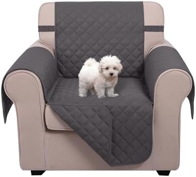 U-NICE HOME Reversible Oversized 28''Chair Covers, Dark Grey by U-NICEHOME