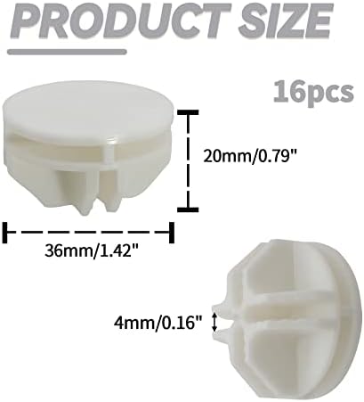 Bonsicoky 16 Pcs White Plastic Connector for Wire Grid Cube - Image 2