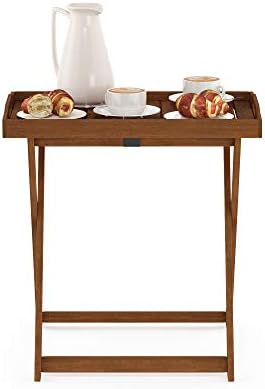 Furinno TIOMAN Outdoor Patio Tray Table, Natural - Image 4