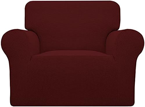 Easy-Going Stretch Chair Slipcover with Arm Washable Wine by Easy-Going