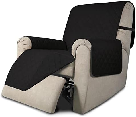 Easy-Going Reversible Couch Cover, Recliner 22 in, Black/Black by Easy-Going
