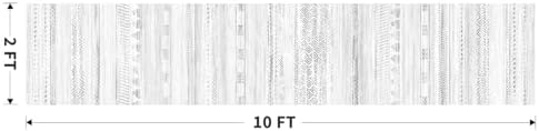 2x10 Runner Rug Machine Washable Non Slip Area Rug Distressed Neutral Moroccan Boho Rug Ultra Soft Floor Runners for Hallways for Entryway Laundry Room Kitchen, Grey - Image 2