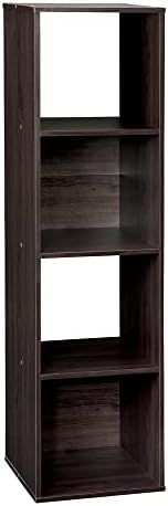 ClosetMaid Cubeicals 4 Cube Storage Shelf Organizer, Stackable, Vertical or Horizontal, Easy Assembly, Wood, Espresso Finish by Unknown