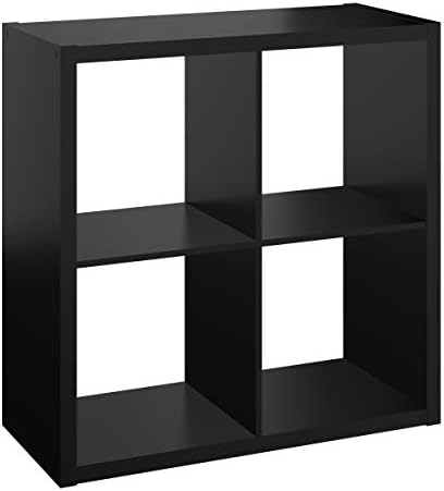 ClosetMaid Decorative Open Back 4-Cube Storage Organizer, Black by Unknown