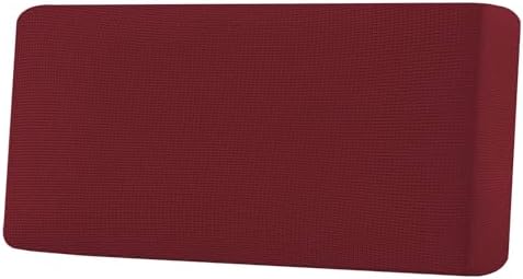 H.VERSAILTEX Super Stretch Individual Seat Cushion Covers Sofa Covers Couch Cushion Covers Slipcover Sets Thick Jacquard Textured Twill Fabric (1 Piece Sofa Cushion Cover, Burgundy Red) by HVERSAILTEX