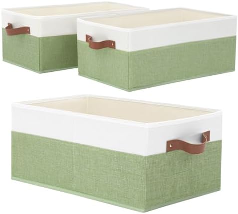 3 Pack Large Capacity Storage Bins Closet Organizer for Shelves by Unknown