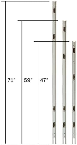 GOF 5ft / 60" H Wall Mount, Office Partition Connectors: L-Post, T-Post, X-Post, Wall Mount Intended to use Full Fabric or Partial Glass Series, Connector only - Image 2