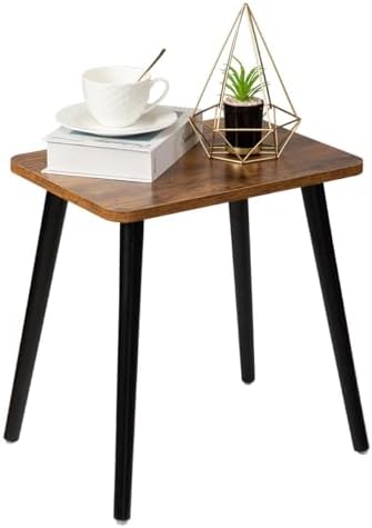 FORAOFUR Side Table, Rectangular Wooden Small End Table, Small Accent Table for Living Room, Bedroom and Balcony, Modern Side Tables for Spaces Home Decor, Easy Assembly by FORAOFUR