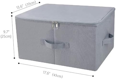 17.6 X 13.6 X 9.7",Folding Closet Clothes Storage Boxes with Zip Lid, 2 PCS - Image 2