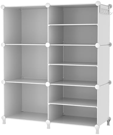 AWTATOS 6 Cube Closet Organizer Storage Shelves, White by AWTATOS