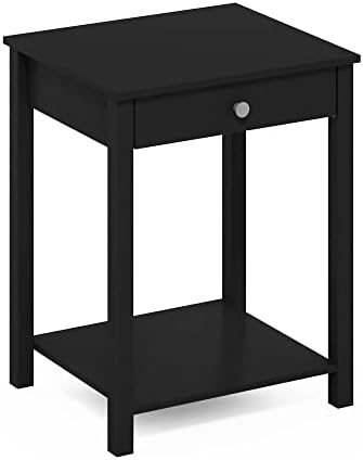 Furinno Classic Side Table with Drawer, 1 Pack, Americano - Image 6