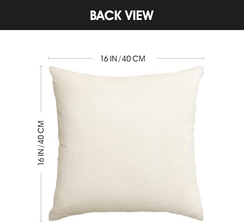 AVOIN colorlife Bless Our Home Farmhouse Eucalyptus Leaves Throw Pillow Covers, 16 x 16 Inch Yellow Truck Home Sweet Cushion Case Decorations Set of 4 - Image 6