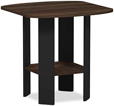 Furinno SIMPLE DESIGN Side Table, 2-Tier Modern End Table with Soft Edges, Open Shelves Night Stand, Bedside Table, for Living Room, Bedroom, Columbia Walnut - Image 5