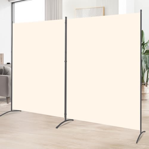 Large 2 Panel Room Divider, 142''W x 72''H Wide Divider for Room Separation by HOMSCREENER