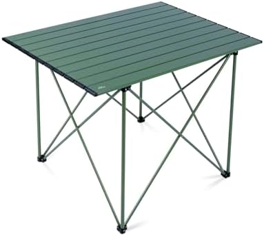 iClimb Ultralight Compact Camping Folding Table (Reinforced Green - XL) by iClimb