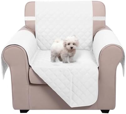 U-NICE HOME Reversible Recliner Chair Covers, White by U-NICEHOME