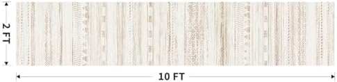 2x10 Runner Rug Machine Washable Non Slip Area Rug Distressed Neutral Moroccan Boho Rug Ultra Soft Floor Runners for Hallways for Entryway Laundry Room Kitchen, Brown - Image 2