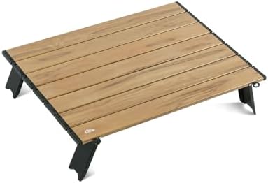 iClimb Ultralight Compact Mini Folding Alu. Table (Nature - L) by iClimb