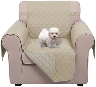 U-NICE HOME Reversible Recliner Chair Covers, Sand/Beige by U-NICEHOME