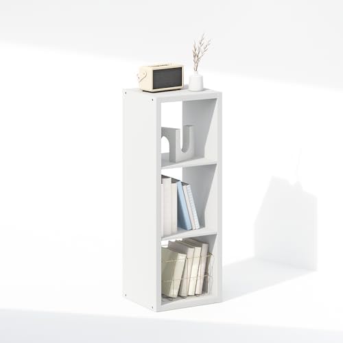 Furinno Cubic Extra Thick 3-Cube Closet Organizers and Storage, White - Image 5