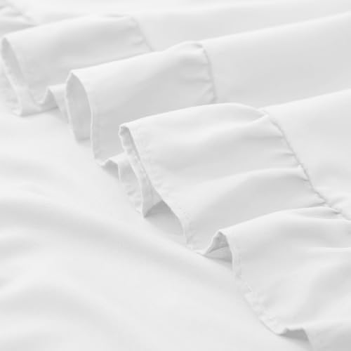 KKJIAF 2 Pack Ruffle Pillow Cases 18x18 Inches, White - Image 7