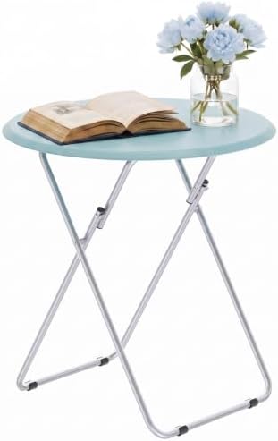 TV Tray Table, Folding TV trays Portable Table on Couch, Round&Green by Fleecy+day