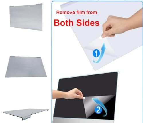 VizoBlueX - 15.6 inch Diagonal Blue Light Blocking Screen Protector Filter. Panel LED PC Laptop Anti-UV Eye Protection Panel Cover - Hanging Type Fits Apple MacBook Air 15 (W 14" X H 8.5") - Image 5