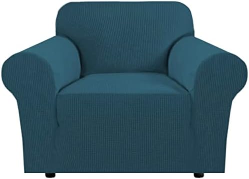 H.VERSAILTEX Armchair Cover High Stretch Sofa Slipcover 1 Piece Couch Covers for Sofa Durable Spandex Fabric Non Skid Machine Washable(Armchair 31"-40", Deep Teal) by HVERSAILTEX