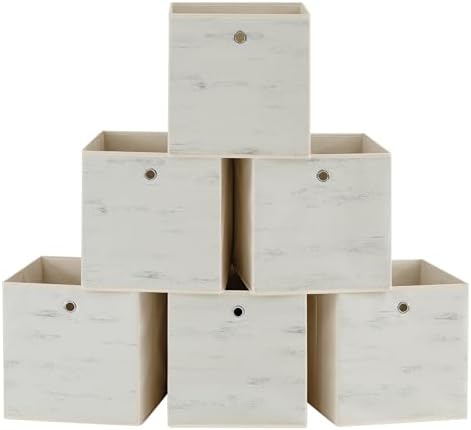 SONGMICS Storage Cubes, Set of 6, 13-Inch Foldable Closet Organizers by Unknown