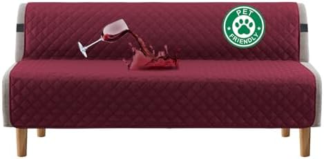 Turquoize 100% Waterproof Futon Cover Slipcover Armless Sofa Protector by Turquoize